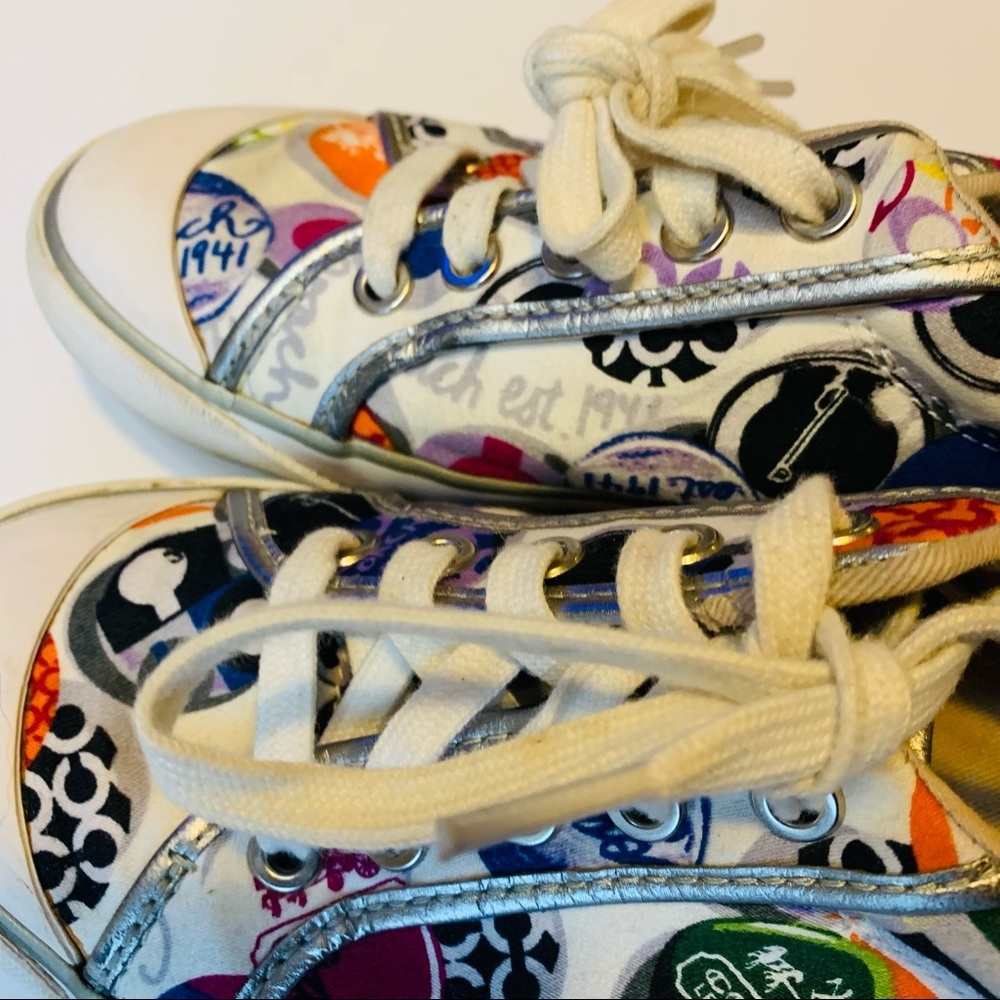 Coach Barrett Graphic Poppy Sneaker sz6 - Picture 9 of 13